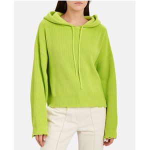RtA Marvin Distressed Hoodie / Small / Neon Green Oversized Intermix Sweater